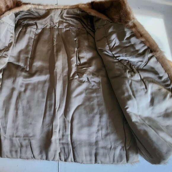 Beautiful Authentic Fur Coat Jacket Bohemian Vintage Boho Chic brown antique - Picture 5 of 10